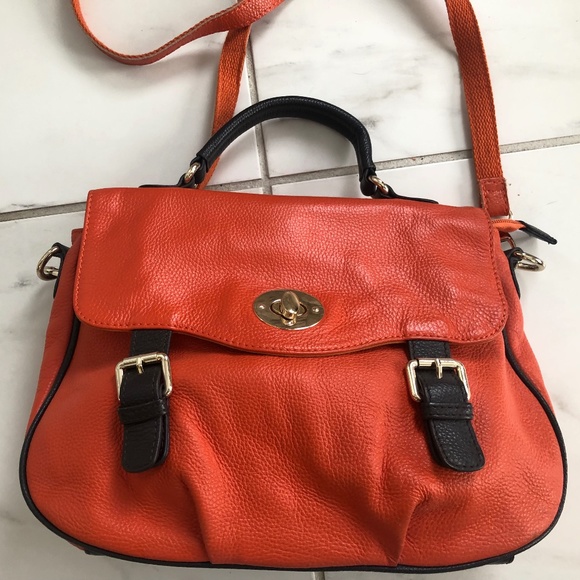 Orange leather bag - Picture 6 of 7